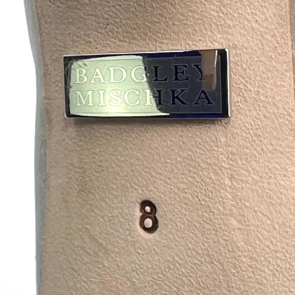 Badgley Mischka‎ Size 8 Rouge Ivory Satin Jeweled Pointed Toe Pumps Heels Shoes - Picture 14 of 14